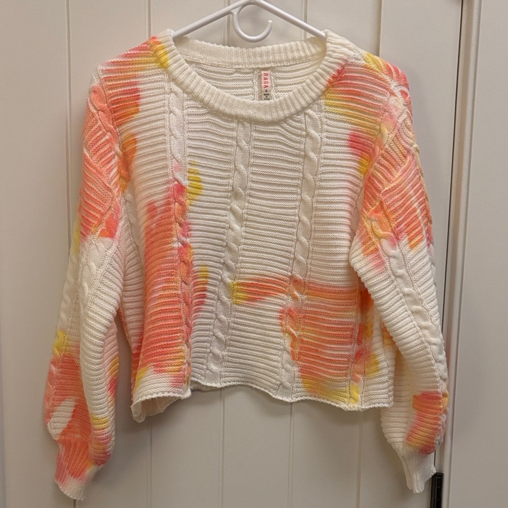 Raga Colorful Cable Knit Sweater
